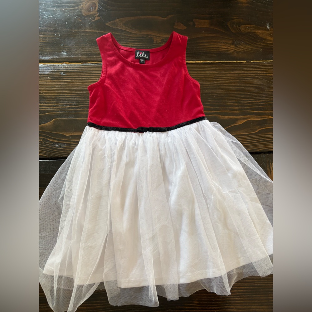 Lilt Red and White Tulle Dress